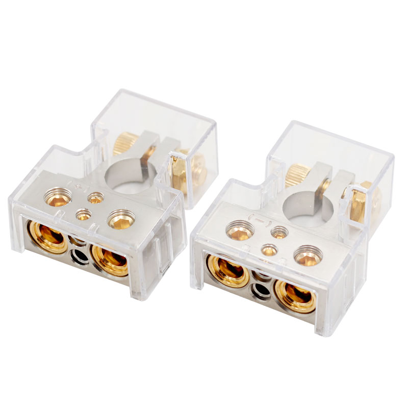 Battery 4-hole terminal 0/4/8/10 AWG heavy-duty AMP automobile battery terminal connection wire2