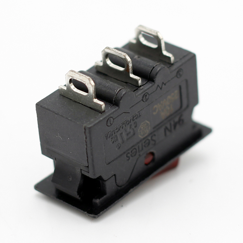 Manual 15A Red Light Black Housing Overload Protection Rocker Switch Snap In Kuoyuh 94N Series Circuit Breaker4
