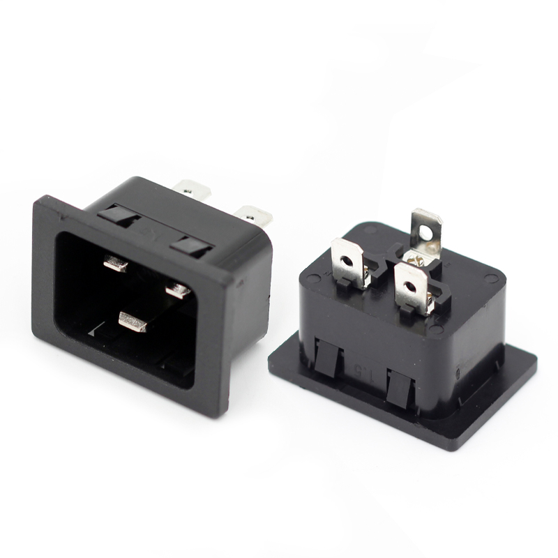 AC Inlet Power Socket IEC EN60320 C20 male Electrical Socket 16A 20A for PDU female connector
