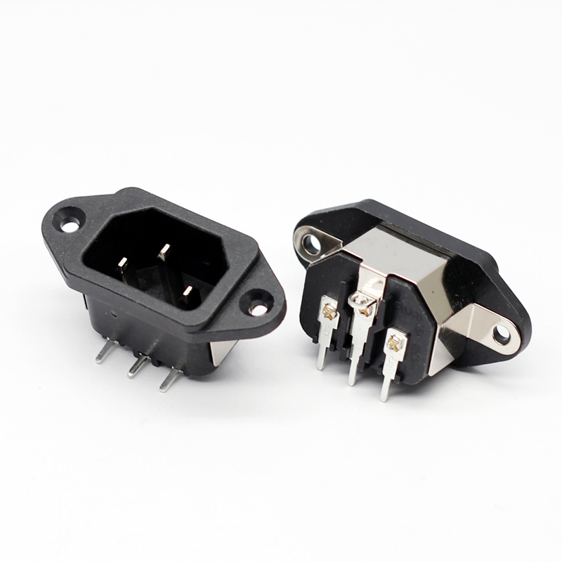 10A 15A IEC 320 C14 Panel Mount AC plug 3 PIN screw inlet electrical Charging Socket power socket With SPTE