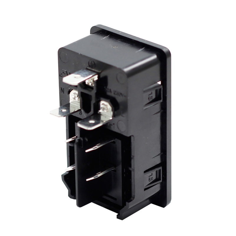 250V 20A black screw mount C20 male connector switch socket2