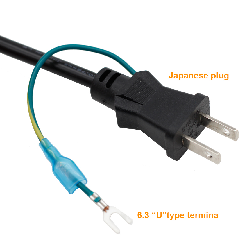 Japan Standard Ac 2 Prong Plug with C13 Pure Copper Power Cord2