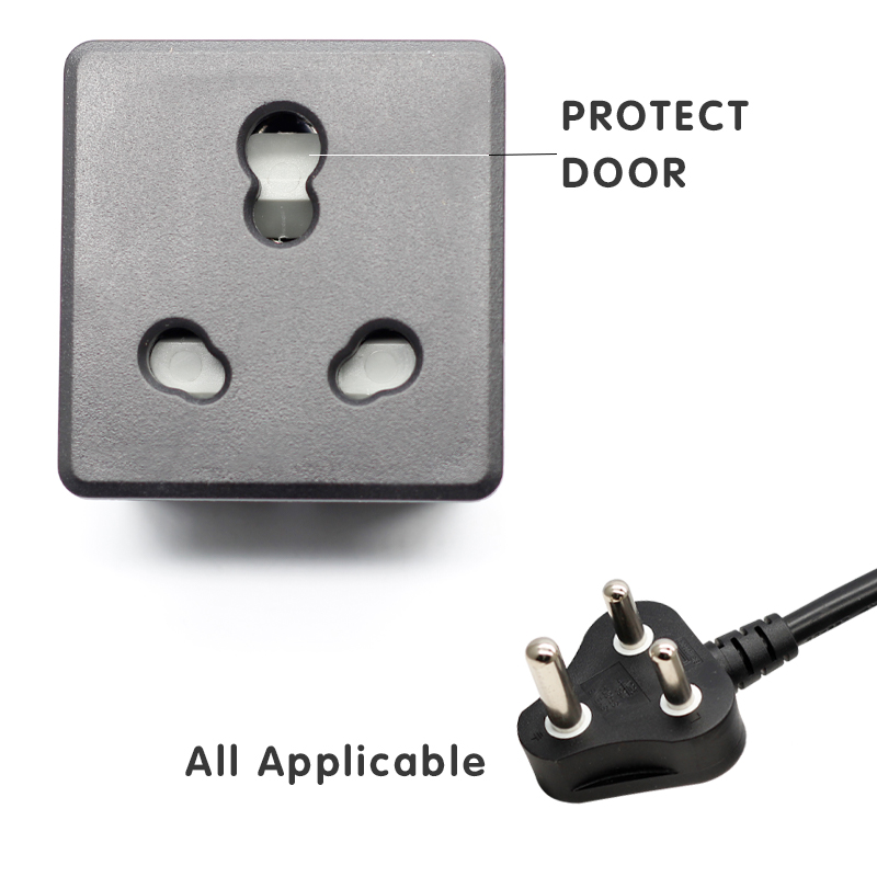 Desktop Big/Small South African power socket Snap In aluminium Electrical flip cable cubby socket3