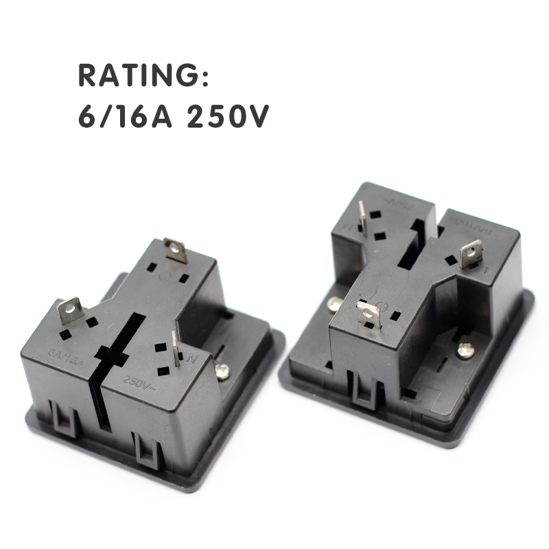 Desktop Big/Small South African power socket Snap In aluminium Electrical flip cable cubby socket4