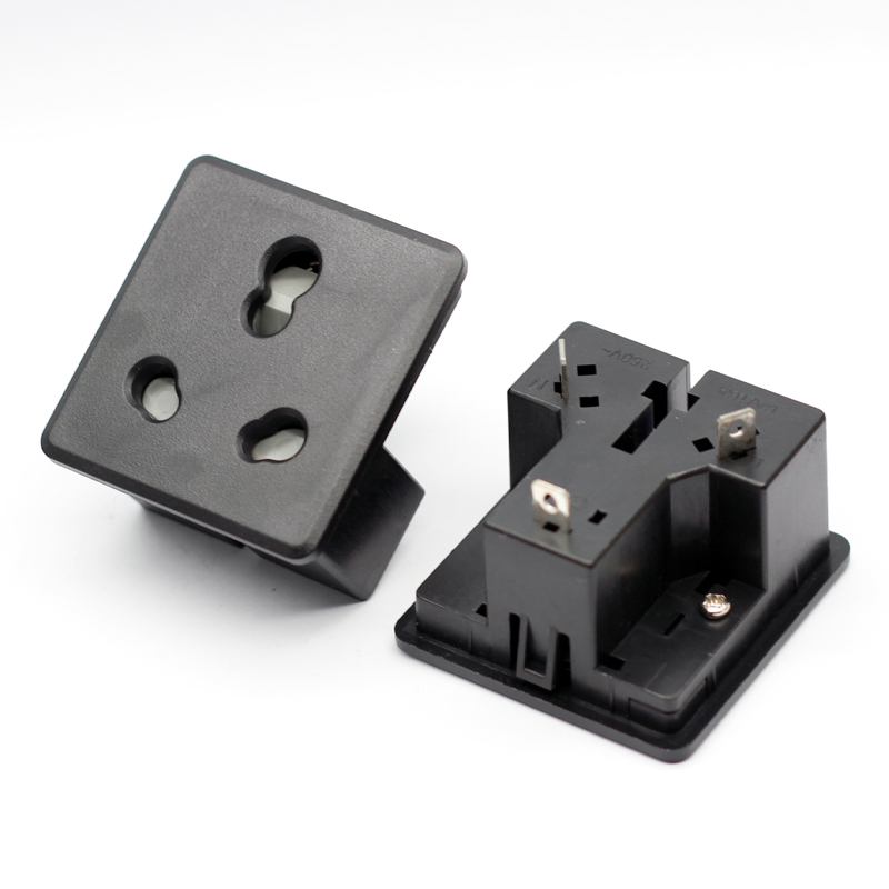 Desktop Big/Small South African power socket Snap In aluminium Electrical flip cable cubby socket5