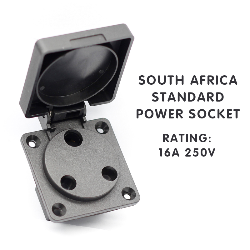 South African waterproof cover socket outlet power socket schuko socket outlet screw in receptacle for UPS2