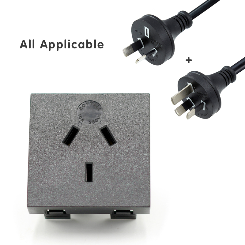 10A 250V AC Australian AU standard Power Strip Schuko Socket safe AC power socket3