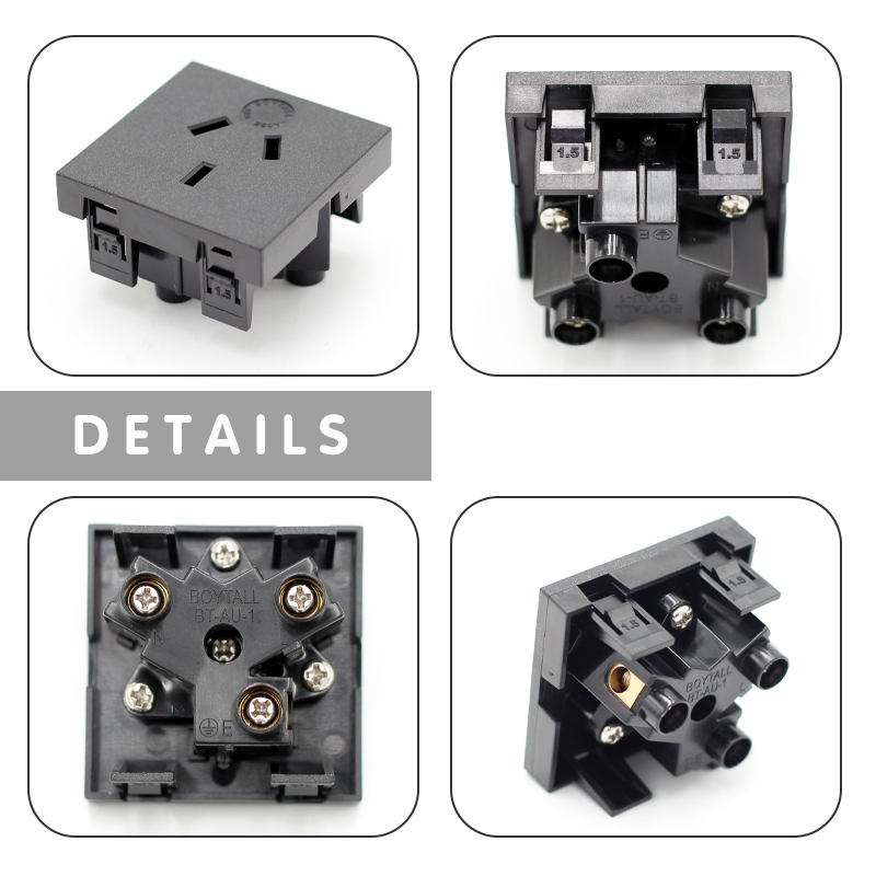 10A 250V AC Australian AU standard Power Strip Schuko Socket safe AC power socket4