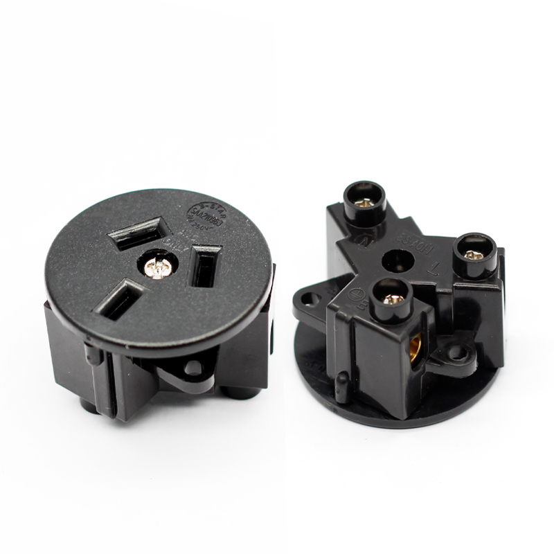 Australia Outdoor Screw In Industry Power Socket 15A 250V New Zealand AU Desktop Power Outlet Black5
