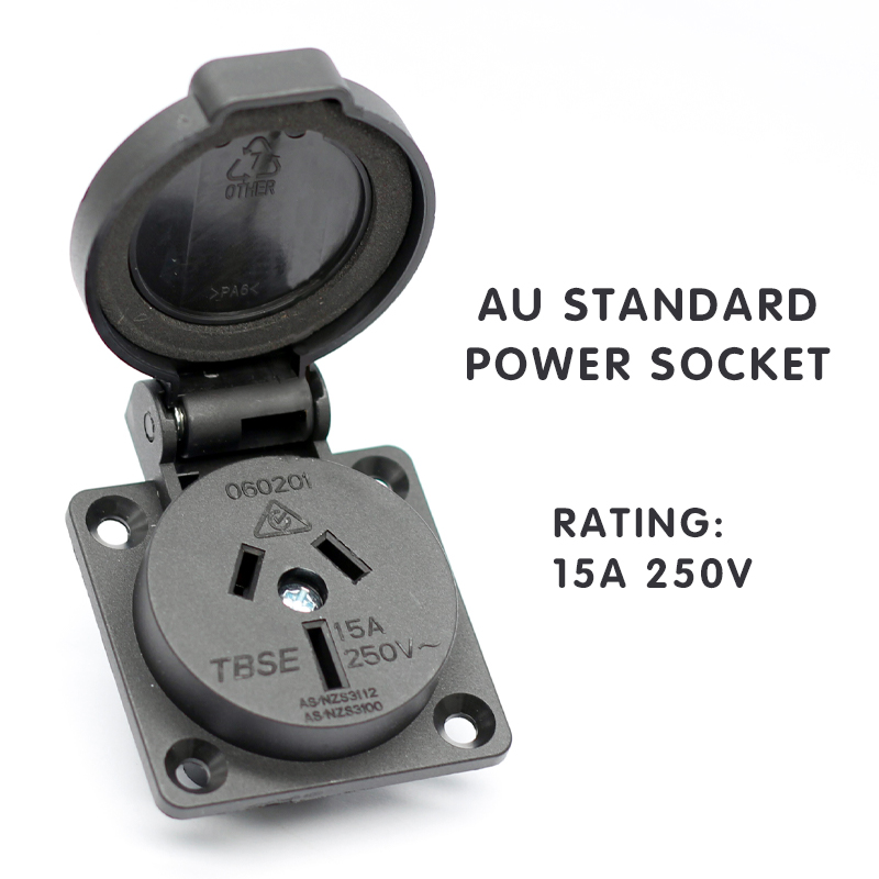 Australian waterproof cover socket outlet power socket schuko socket outlet snap in receptacle for UPS with certification2