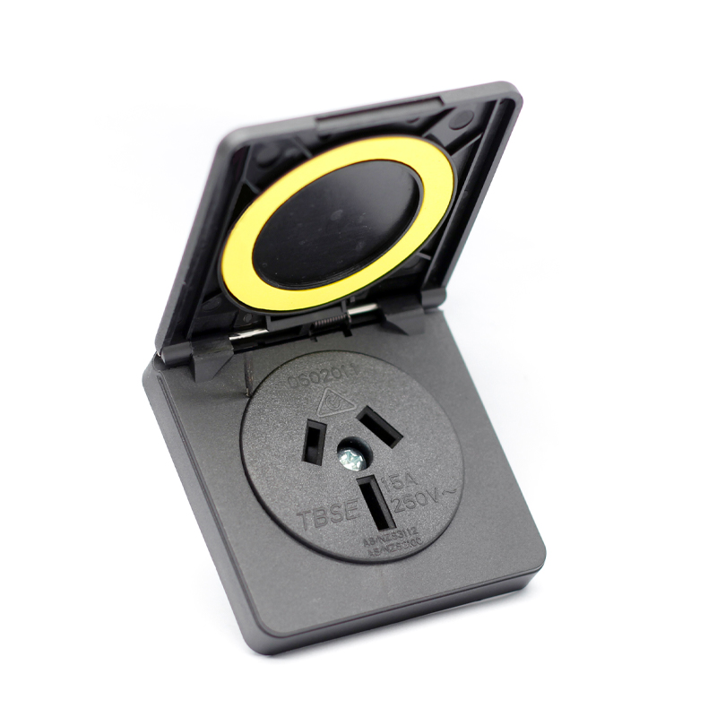 Australian standard SAA waterproof cover socket outlet power socket schuko socket outlet screw in receptacle for UPS