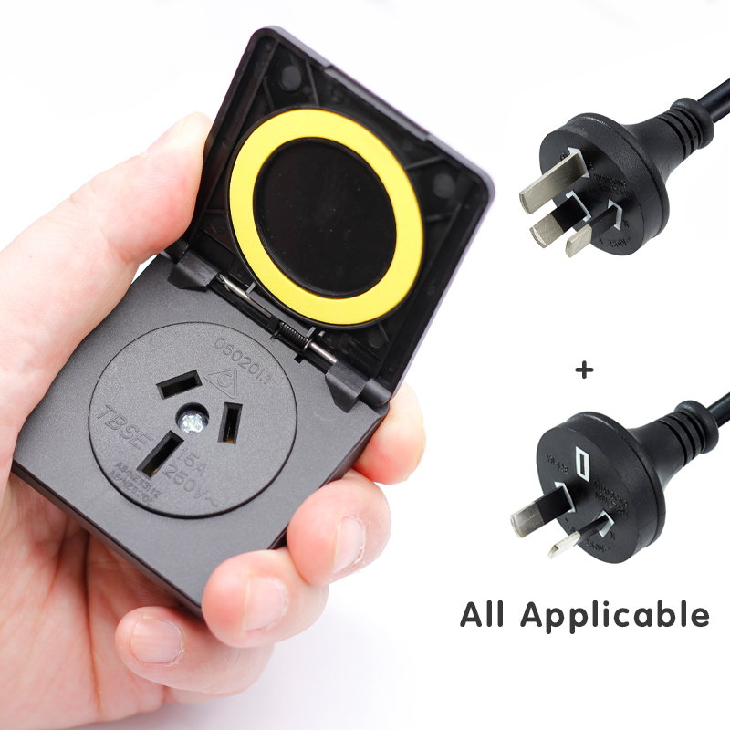 Australian standard SAA waterproof cover socket outlet power socket schuko socket outlet screw in receptacle for UPS5