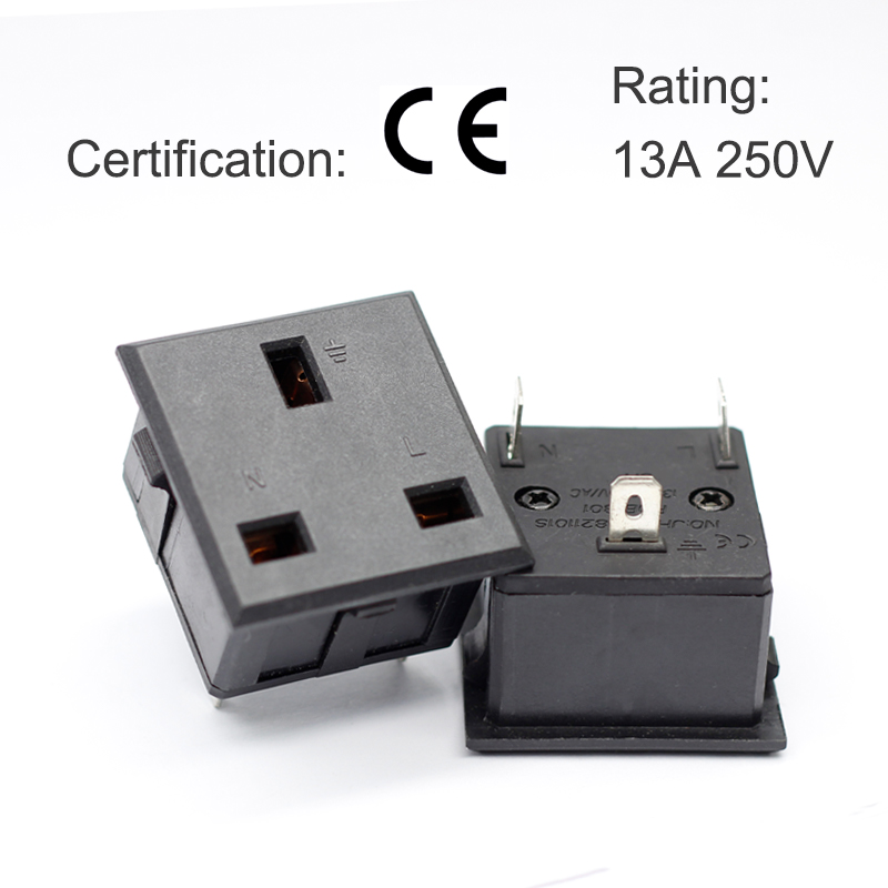 13A British Standard Cabinet Socket small British three hole PDU card type power socket2