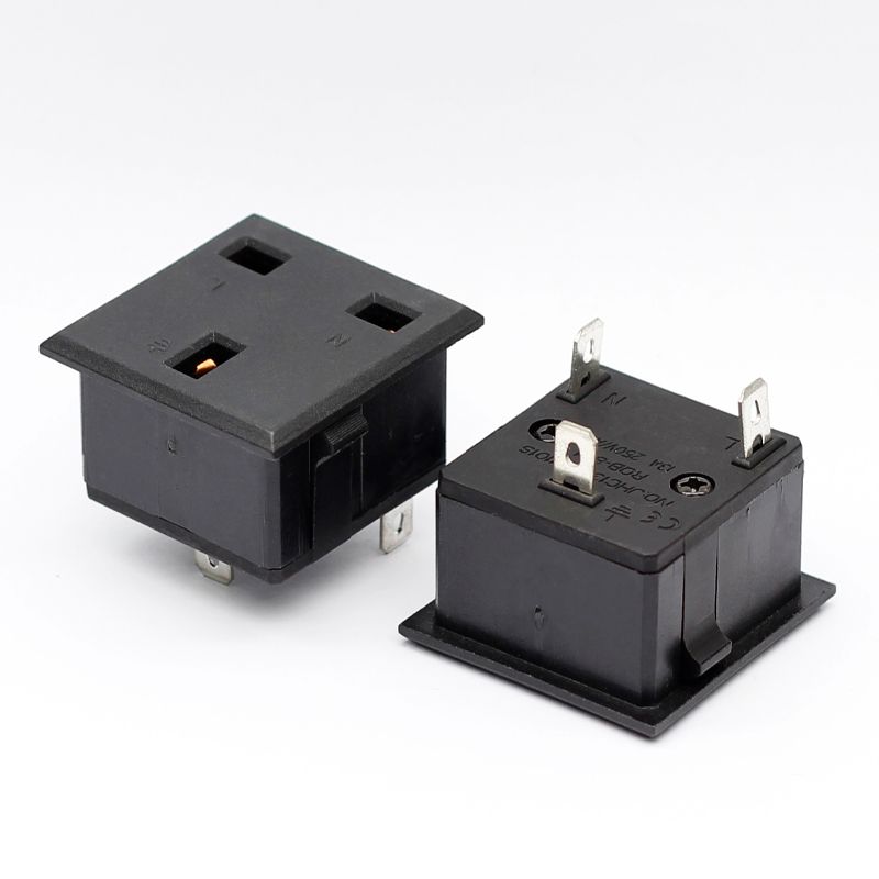 13A British Standard Cabinet Socket small British three hole PDU card type power socket5