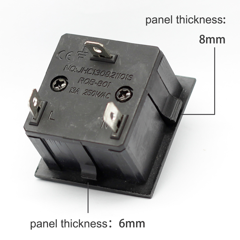 13A British Standard Cabinet Socket small British three hole PDU card type power socket4
