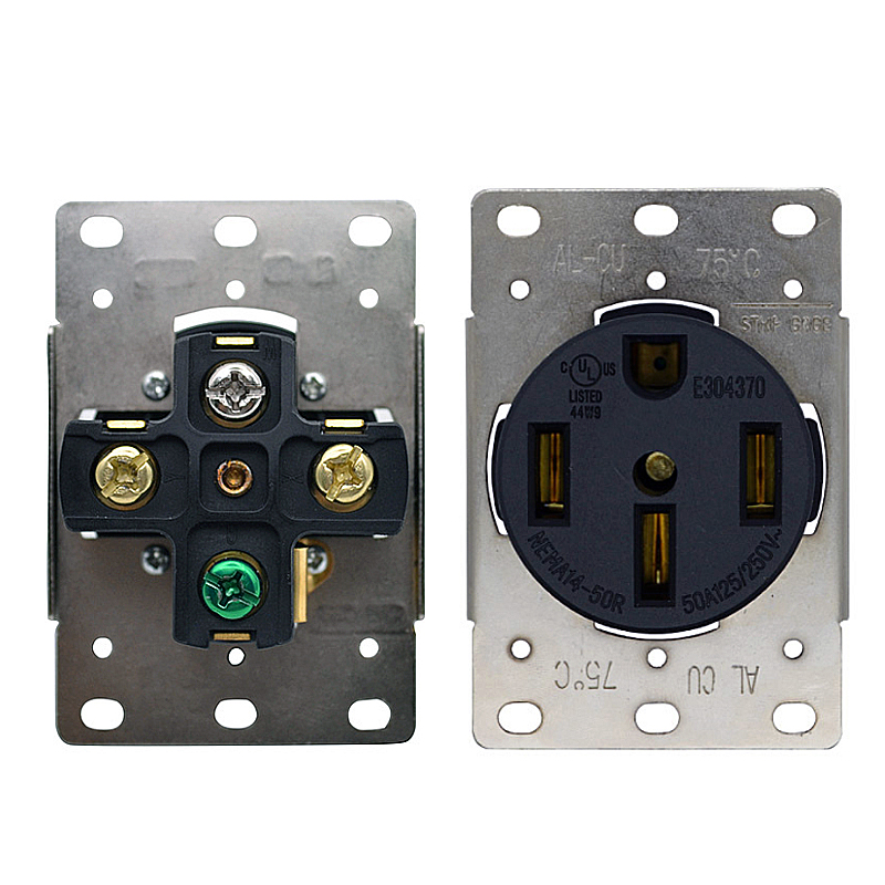 50A NEMA 14-50R RV and Electric Vehicles Range Receptacle Outlet5