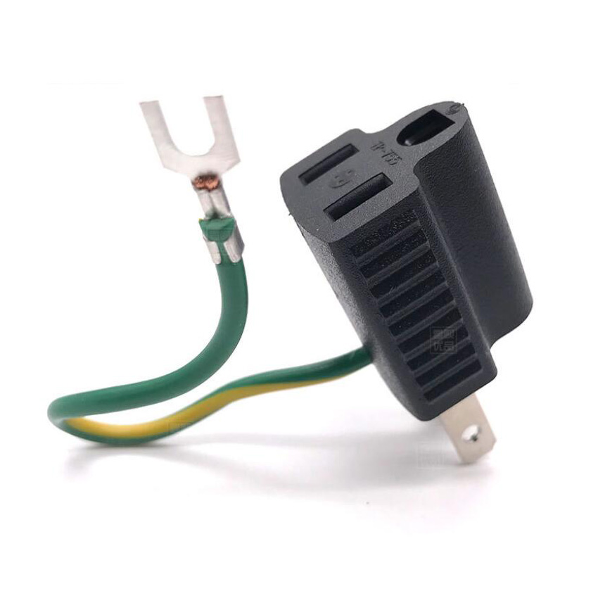 15A Japanese standard adapter AC Electrical Japanese power socket convertor Connector 2pin to 3pin Plug Adapter