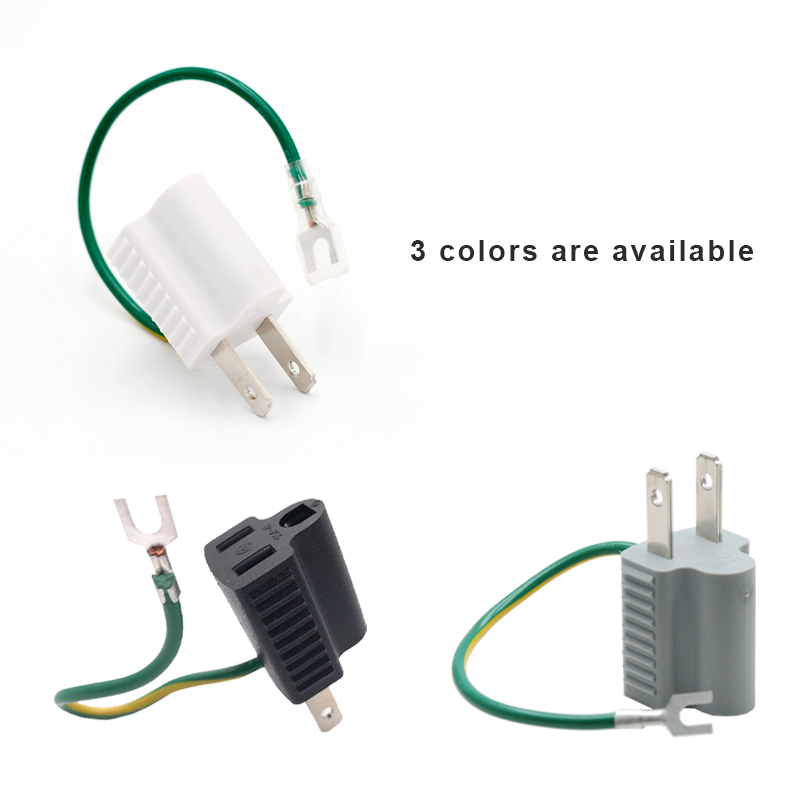 755 stand AC Electrical Japanese power socket convertor Connector 2pin to 3pin Plug Adapter5