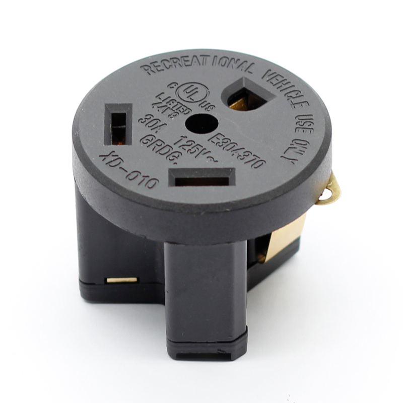 125V 30A Nema 14-30 RV Power Adapter Camper Female Replacement Plug Receptacle2