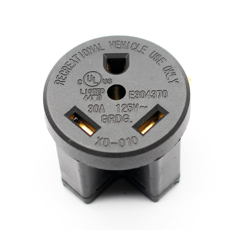 125V 30A Nema 14-30 RV Power Adapter Camper Female Replacement Plug Receptacle3