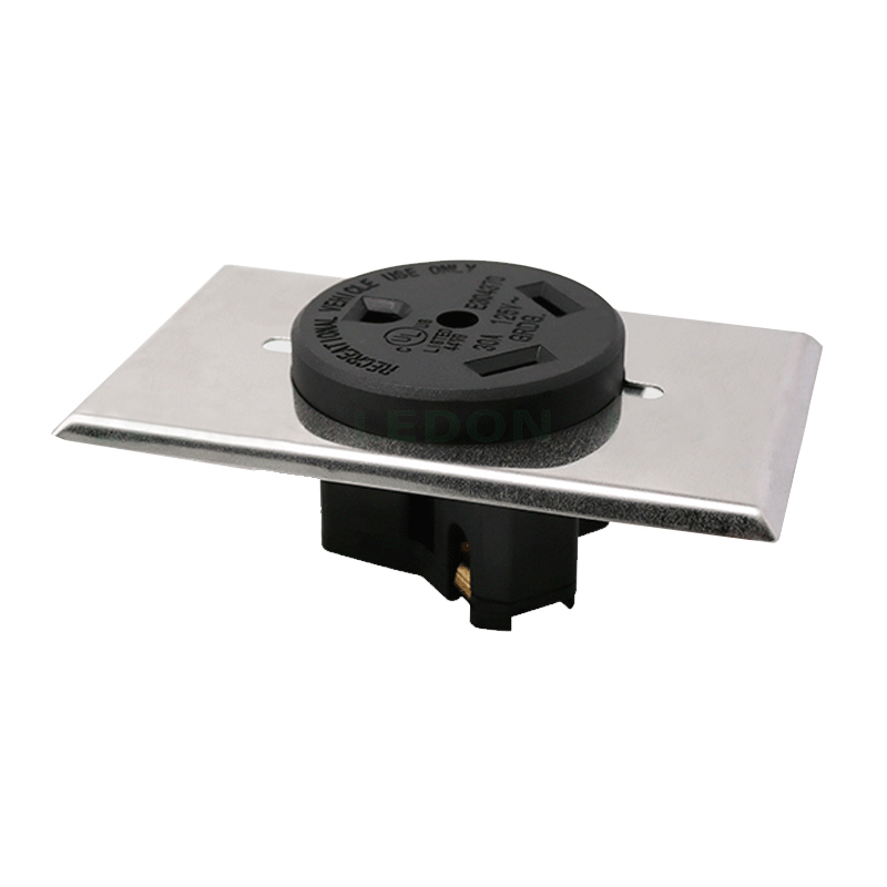 NEMA 5-30R American three hole RV 30A 125V industrial socket4