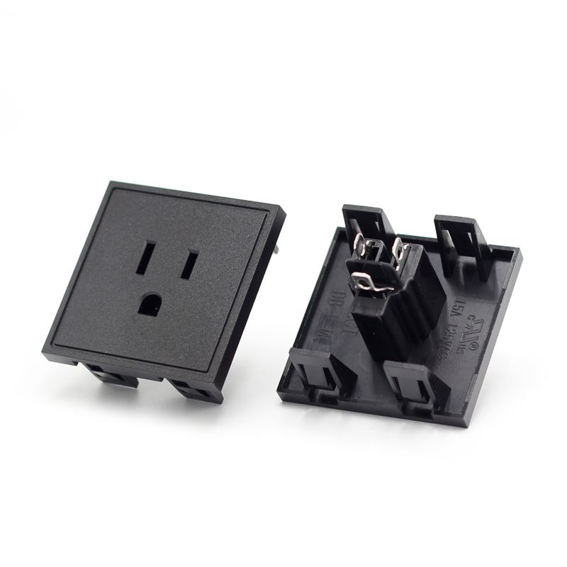 NEMA 5-15R IEC 15A 125V AC power American USA standard socket 3 PIN plug PDU socket connector