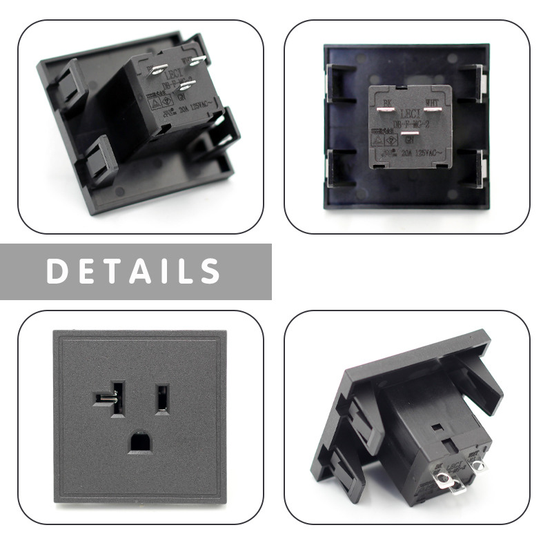 IEC 20A 250V AC power American USA standard socket 3 PIN plug PDU socket connector4