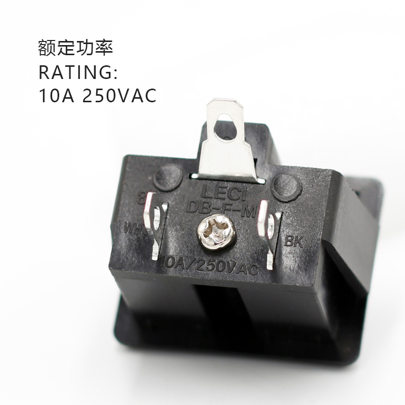 250V 10A 3 PIN USA JPN Type Industrial Plug AC Panel Mount Outlet Power Socket3