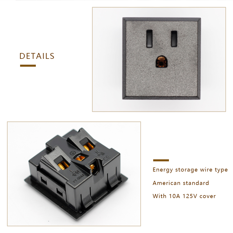10A American US 3 Pins Power Socket power Plug Panel Mount Type Connectors Adapter for PDU Female power socket4