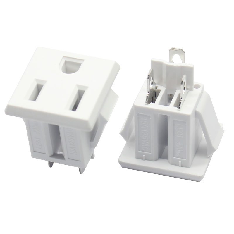 NAME 5-15R 125V 10A white snap in panel mounting portable power station power socket