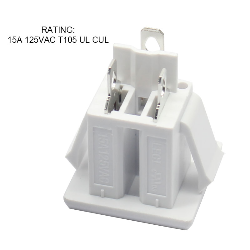NAME 5-15R 125V 10A white snap in panel mounting portable power station power socket3
