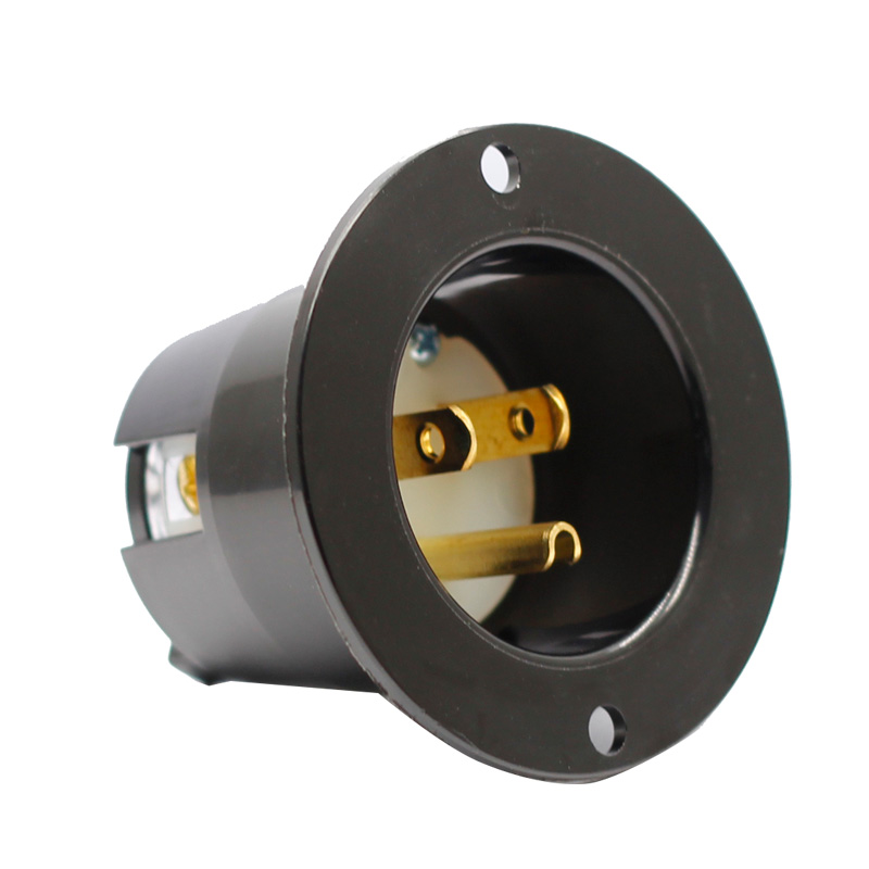 15 Amp Flanged Inlet 125V NEMA 5-15 Socket RV Shore Power Inlet3