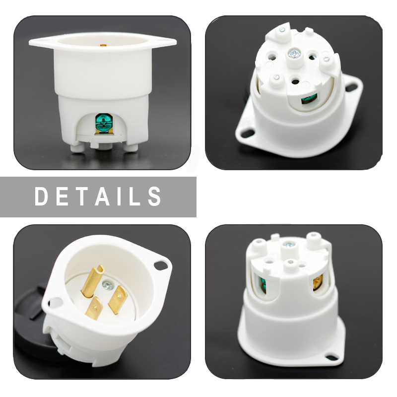 15A Generator Plug NEMA 5-15P Twist Lock 125V 3 Pin Male Industrial Grade Plug4