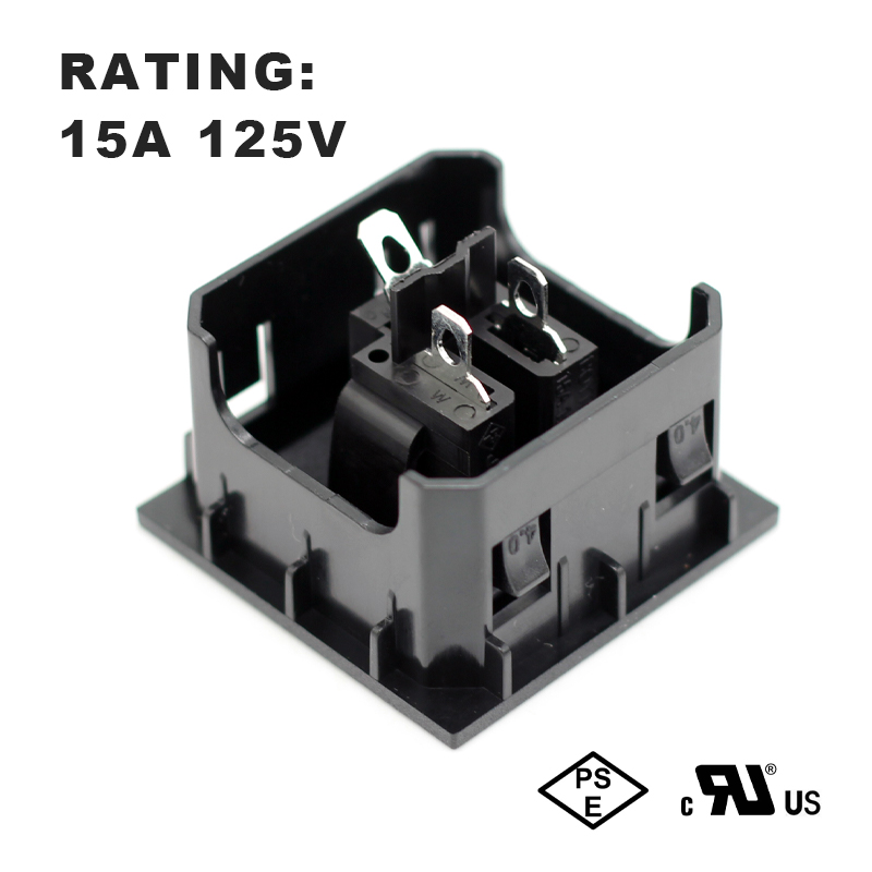 45*45 USA standard NEMA 5-15R IEC 15A 125V AC power American socket 3 PIN plug PDU socket connector5