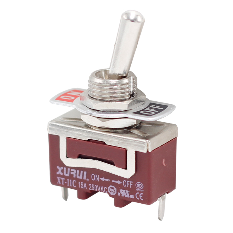 15A 250VAC onoff spst solder type single pole on off toggle switch